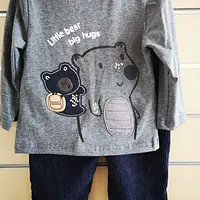 "Little Bear, big hugs" Cord Trouser Set 9271