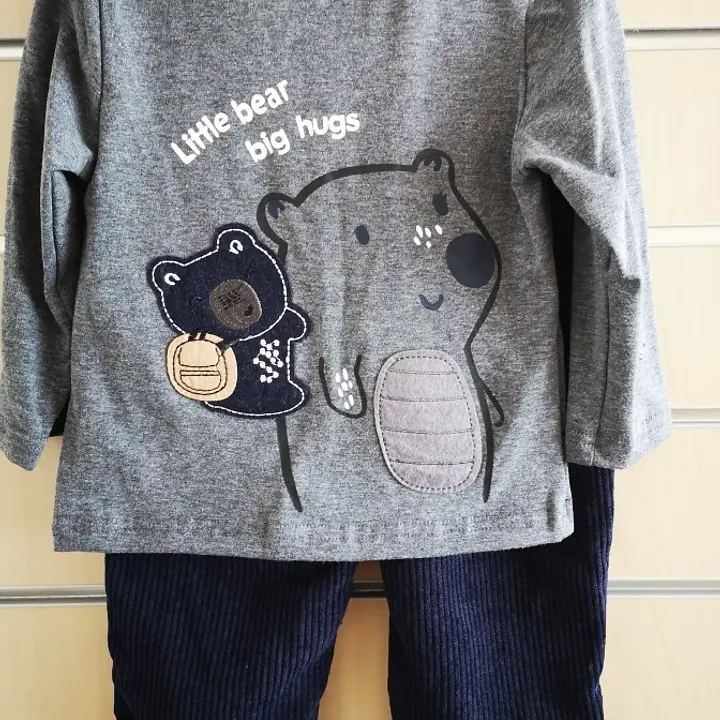 "Little Bear, big hugs" Cord Trouser Set 9271