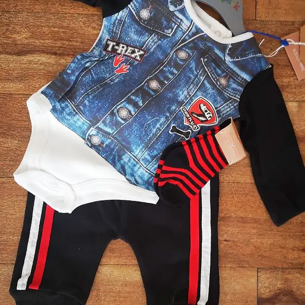 Denim Look Gift Set with Socks 21573