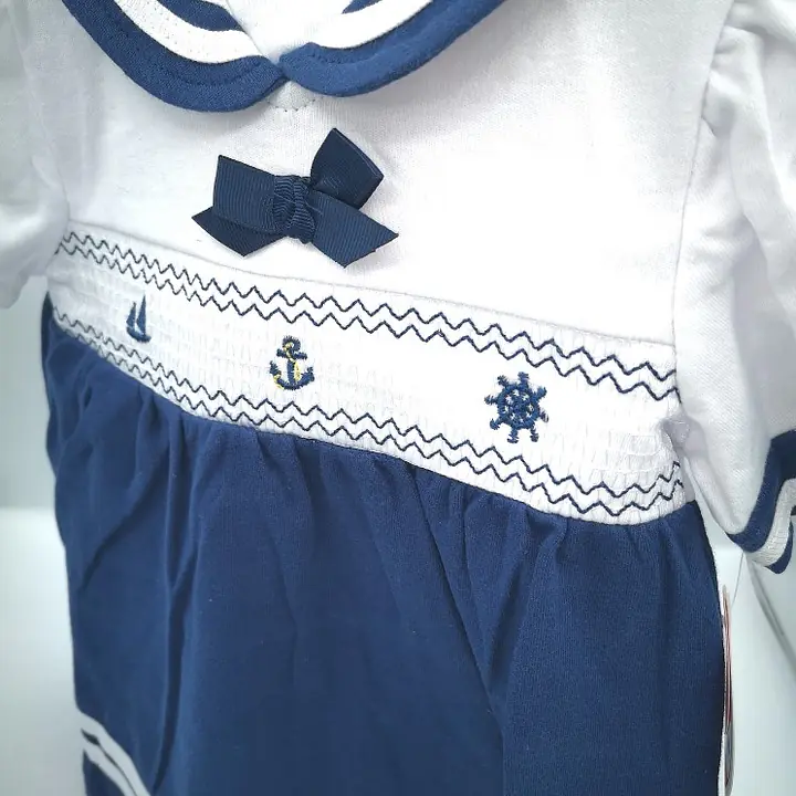  Navy Sailor Dress with Smock 956