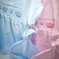  Romper with Crown Embroidery 9560