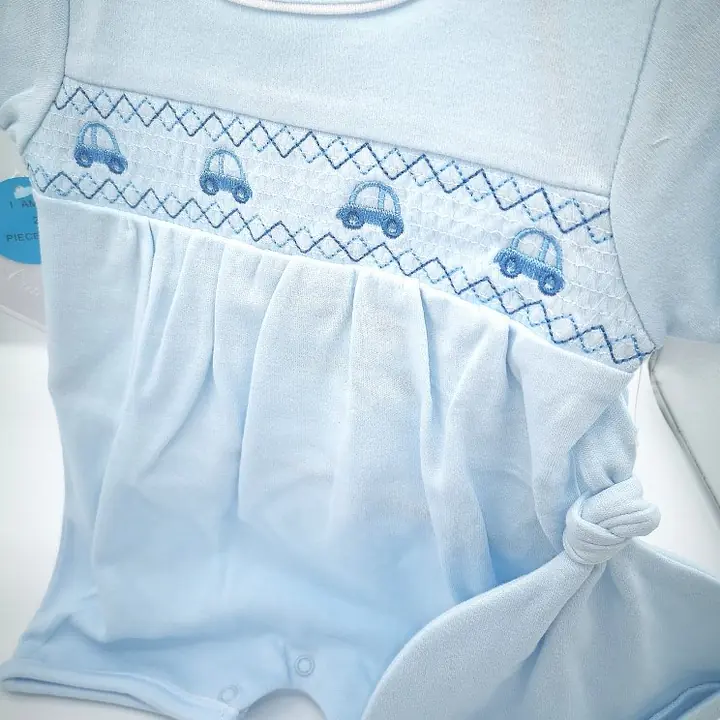 Romper with Cars Embroidery 9557