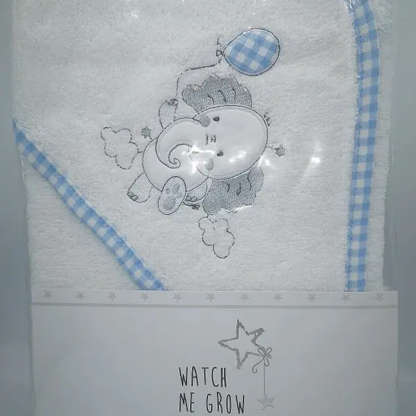 Hooded Bath Robe "Elephant and Balloon"