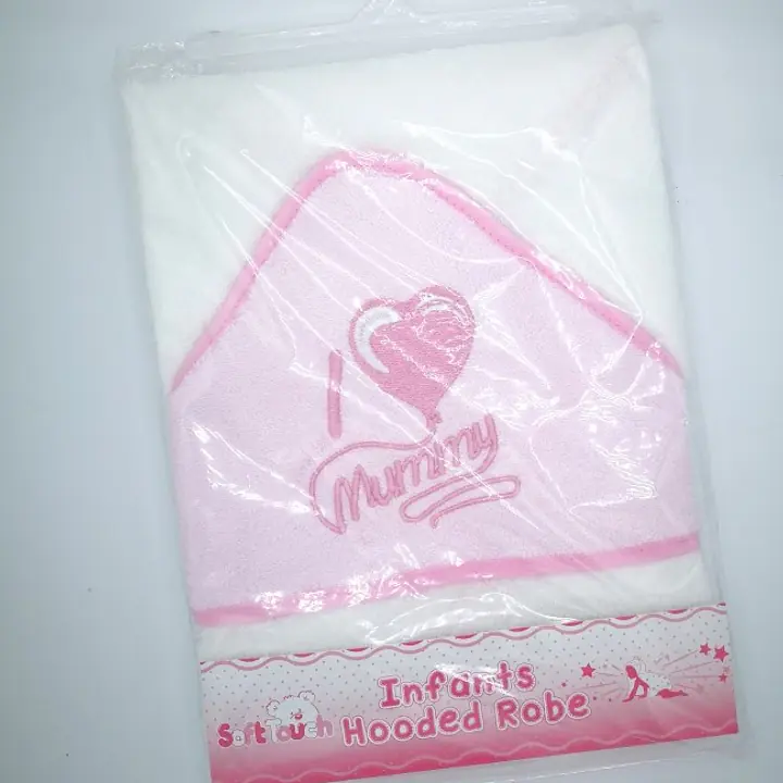 Hooded Bath Robe "I love Mummy" 