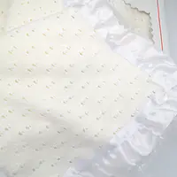 Christening Shawl with satin & lace border 1024
box & loose shawl shown 