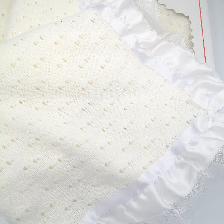 Christening Shawl with satin & lace border 1024
box & loose shawl shown 