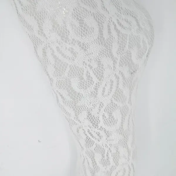 White  Lace Tights - detail 
