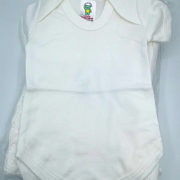 White Short Sleeve Bodyvests