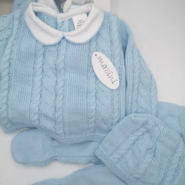  Knitted Box Set 23 Blue 
picture showing box & set 