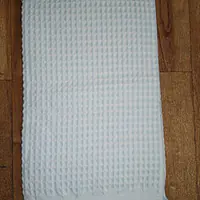 Blue Waffle Hanger Shawl  