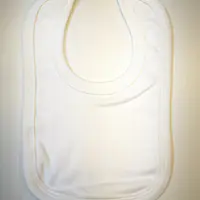 Bibs- White Cotton Velcro 
