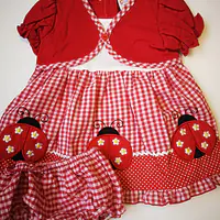 Baby cardigan dress "Ladybirds" 1185 