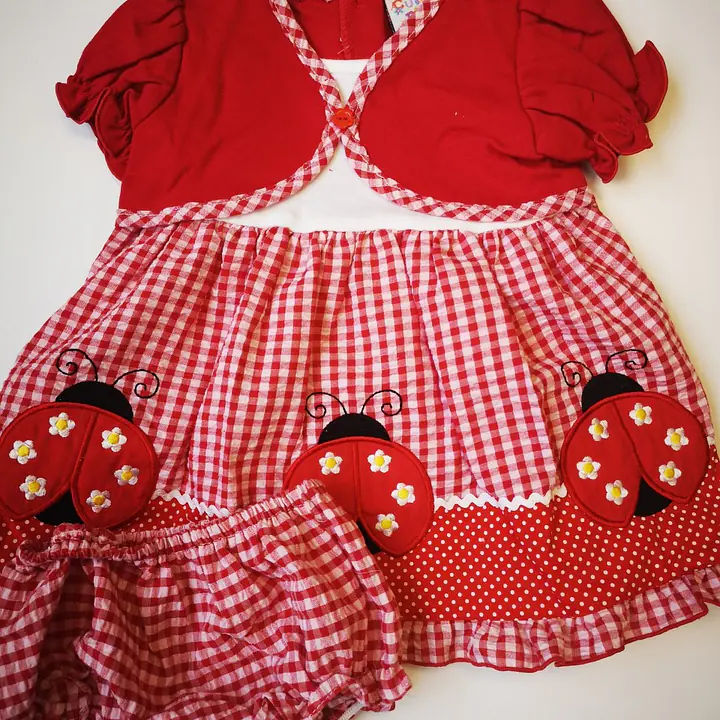 Baby cardigan dress "Ladybirds" 1185 
