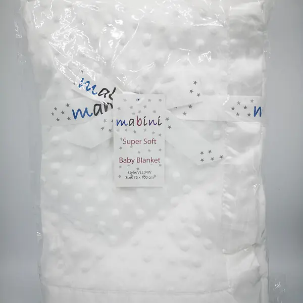 Dimple blanket - pram size
Solid White 