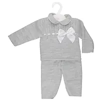 Grey Pram Suit with Ribbon
622