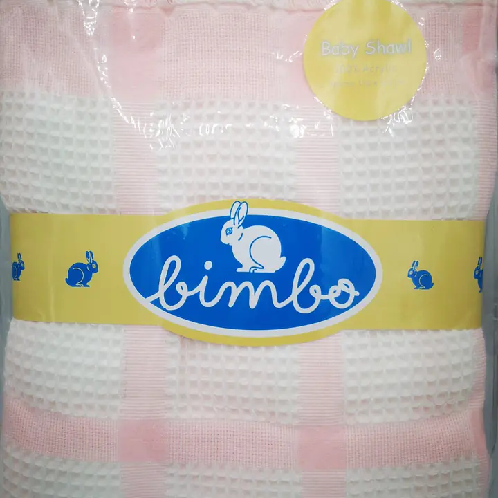 Bimbo Pink Check Shawl