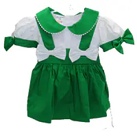 Green Dress With Ribbons 
PS01
0-2 Years