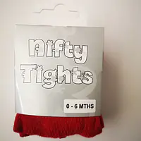 Nifty Cotton Tights - Red