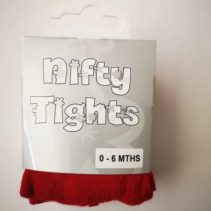 Nifty Cotton Tights - Red