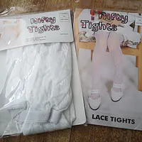 White Lace Tights