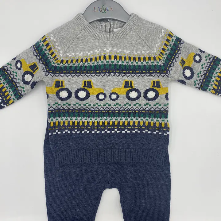 "Tractors" Jumper & Legging Set -Knitted 19595